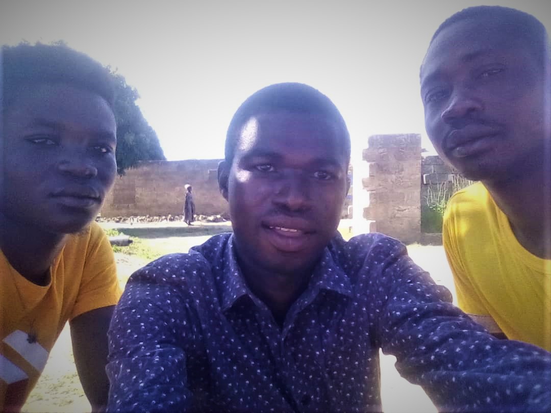 Obed Iddrisu (center) a missionary in Ghana 